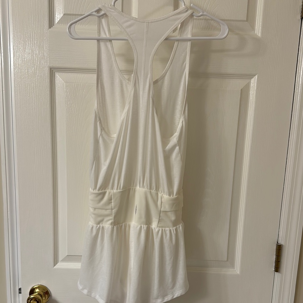 White Sleeveless Romper - Picture 2 of 5